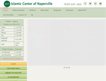 Tablet Screenshot of islamiccenterofnaperville.org